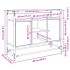 Aparador cristal y madera ingeniería roble Sonoma 98x35x81