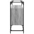 Aparador cristal y madera ingeniería gris Sonoma 98x35x81
