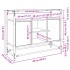 Aparador cristal y madera ingeniería gris Sonoma 98x35x81