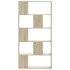 Librería de 5 niveles madera roble Sonoma 80,5x23,5x162,5
