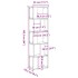 Librería de 5 niveles madera ingeniería roble