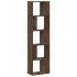 Librería de 5 niveles madera de ingeniería marrón