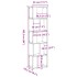 Librería de 5 niveles madera de ingeniería marrón