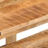 Mesas apilables 3 piezas madera maciza de mango