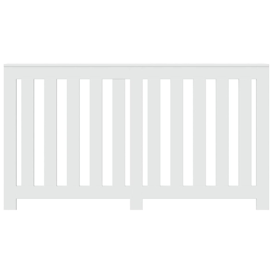 Cubierta de radiador madera de ingeniería blanco 149x20x82