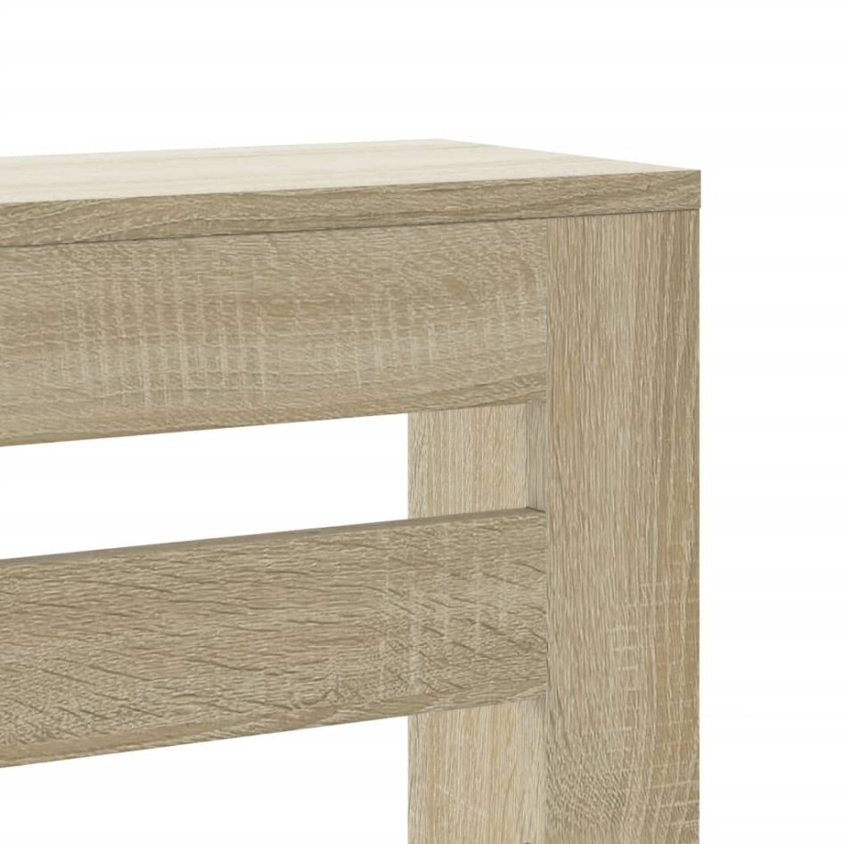 Cubierta de radiador madera color roble Sonoma 205x21,5x83,5