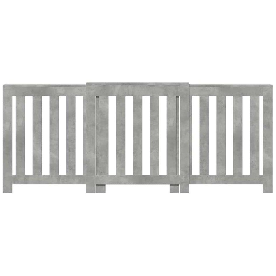 Cubierta de radiador madera gris hormigón 205x21,5x83,5