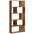 Librería 5 niveles madera color envejecido 80,5x23,5x162,5