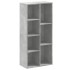 Estantería de madera de ingeniería gris hormigón 50x25x105