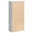 Estantería de madera de ingeniería gris hormigón 50x25x105