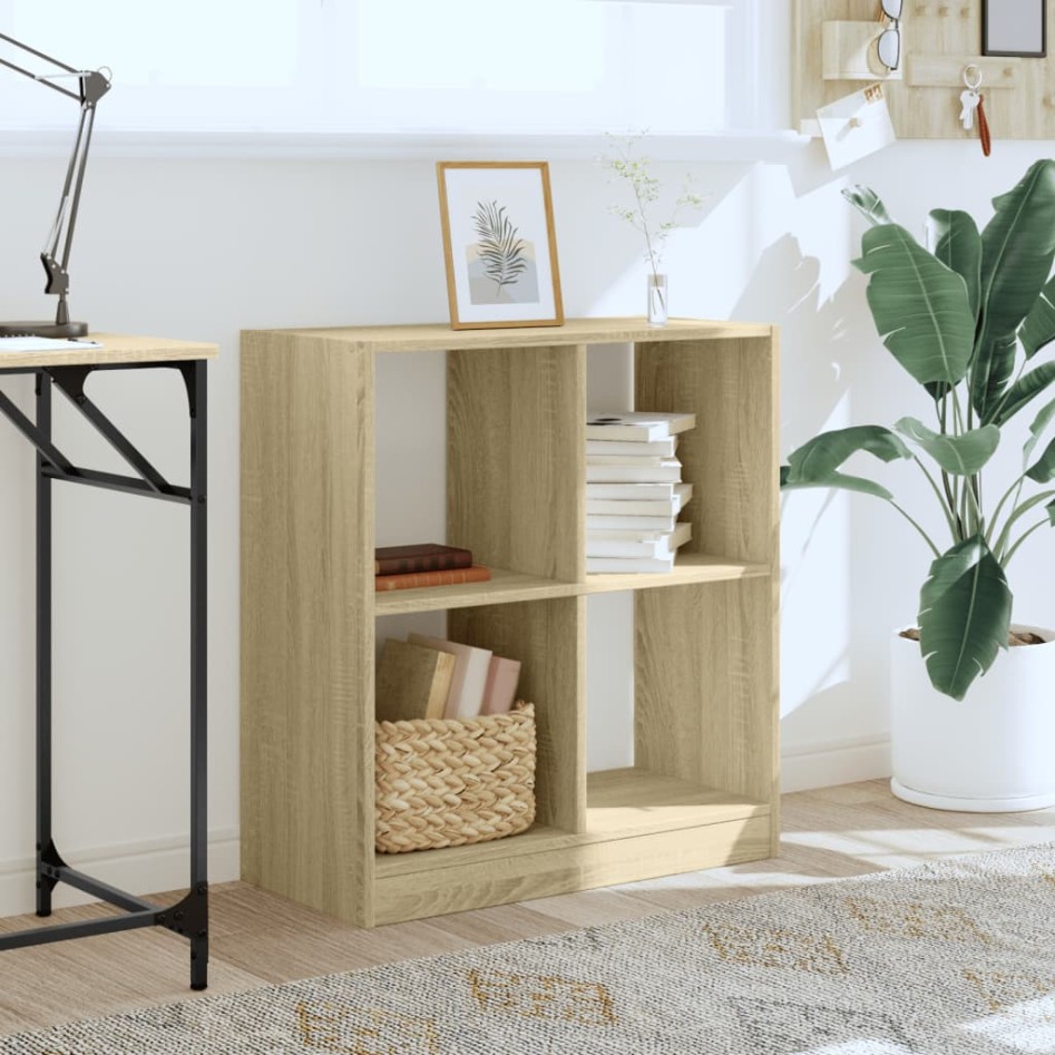 Estantería madera de ingeniería roble Sonoma 68,5x32x75