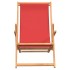 Silla de playa plegable de madera maciza de teca