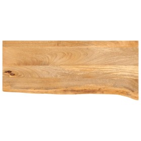 Tablero de mesa borde natural madera maciza mango 140x30x2,5