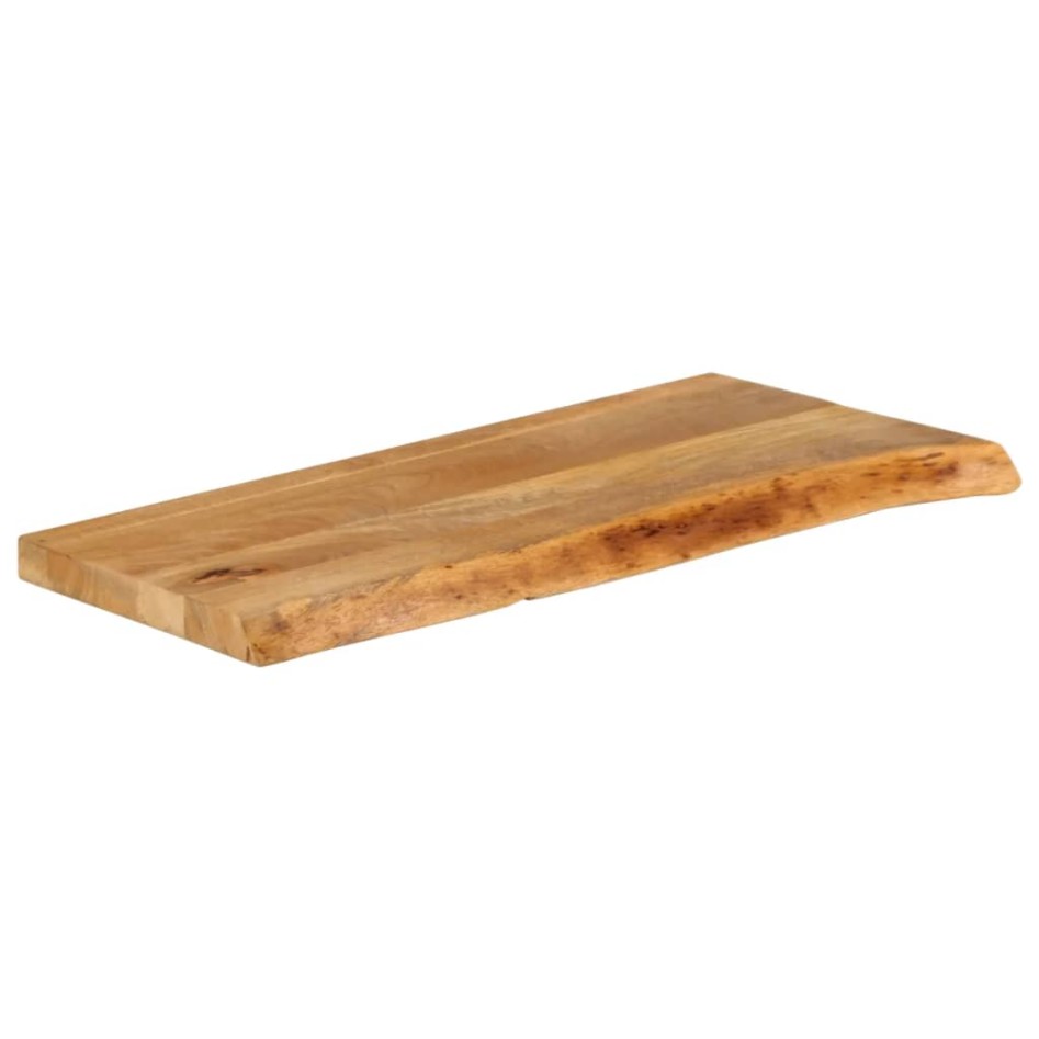 Tablero de mesa borde natural madera maciza mango 140x30x2,5
