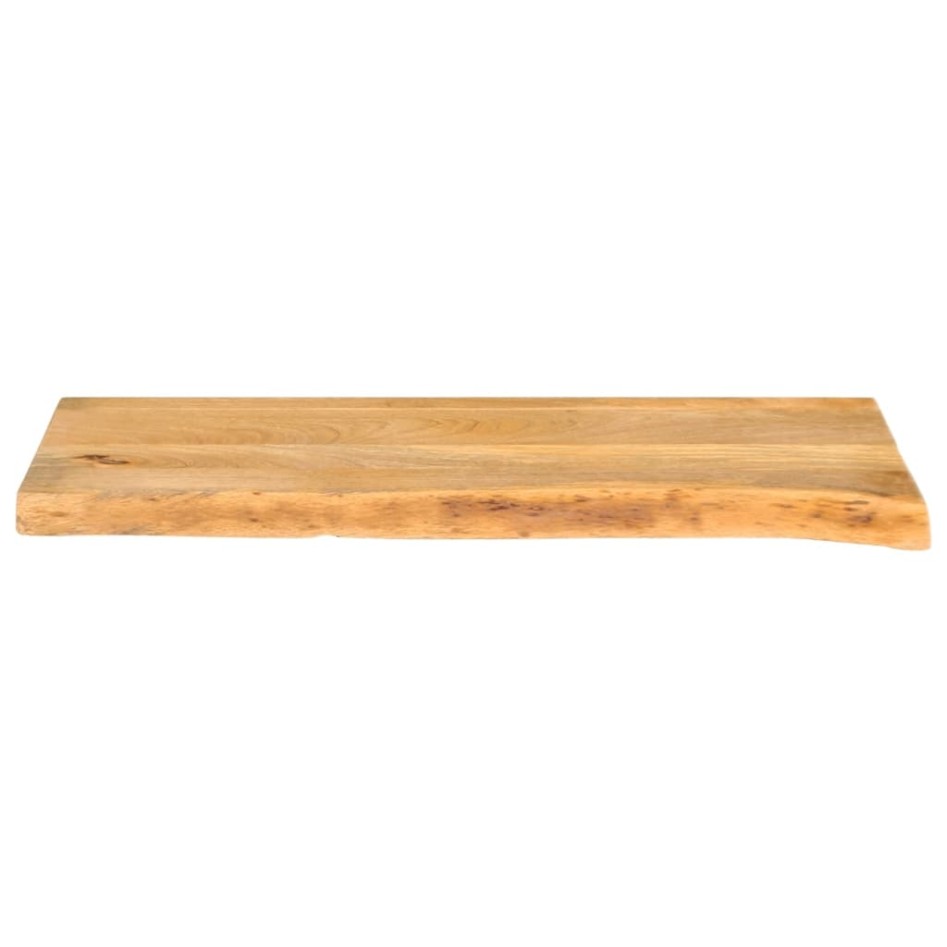 Tablero de mesa borde natural madera maciza mango 140x30x2,5