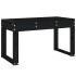 Banco de jardín madera maciza de pino negro 80x38x45