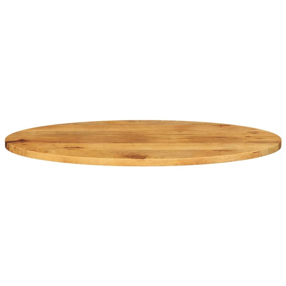 Tablero de mesa ovalado madera maciza de mango 110x40x2,5