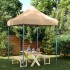 Tienda de fiesta plegable Pop-Up beige 200x200x306