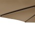 Sombrilla de jardín con poste de acero taupe 225x225x212