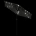 Sombrilla jardín con LEDs poste acero antracita 225x225x212