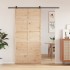 Puerta de granero madera maciza de pino 100x208