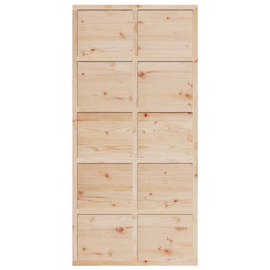 Puerta de granero madera maciza de pino 100x208