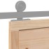 Puerta de granero madera maciza de pino 100x208