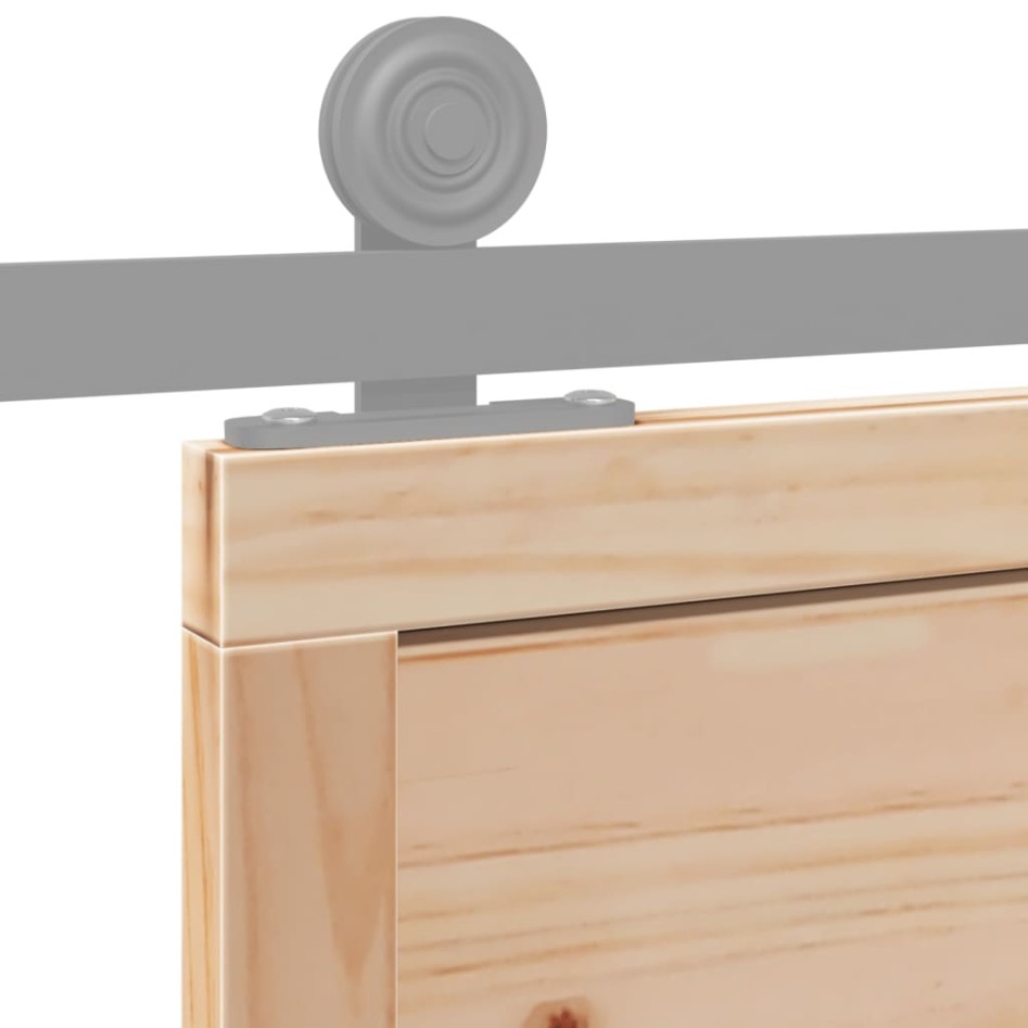 Puerta de granero madera maciza de pino 100x208