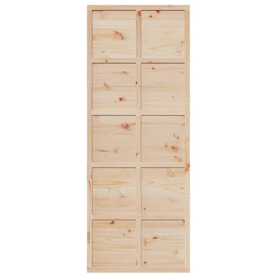 Puerta de granero madera maciza de pino 80x208
