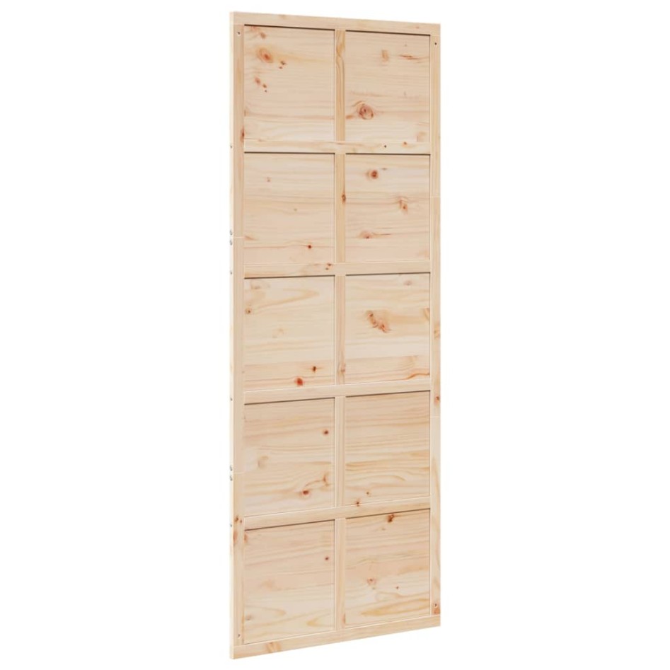 Puerta de granero madera maciza de pino 80x208