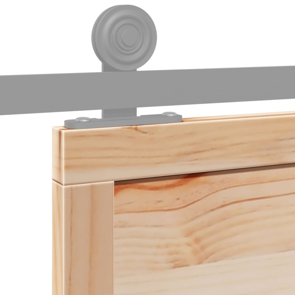 Puerta de granero madera maciza de pino 80x208