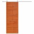 Puerta de granero madera maciza pino marrón miel 80x208