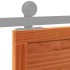 Puerta de granero madera maciza pino marrón miel 80x208
