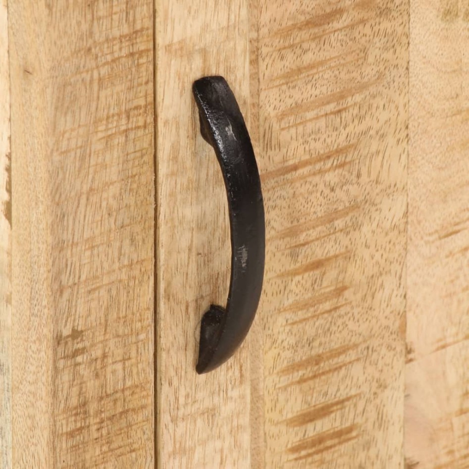 Mesita de noche madera maciza de mango 40x35x50