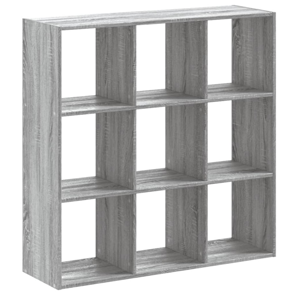 Estantería madera de ingeniería gris Sonoma 102x32x102