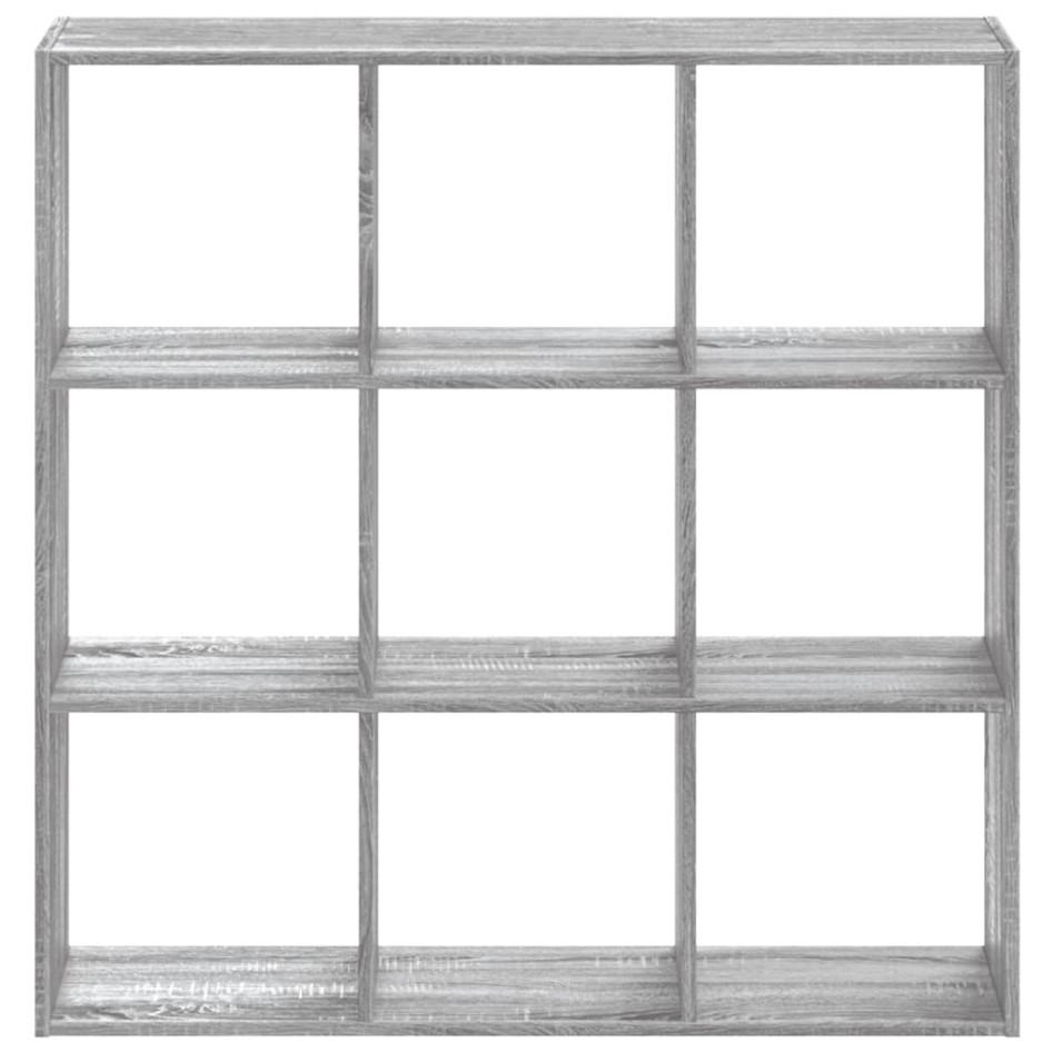 Estantería madera de ingeniería gris Sonoma 102x32x102