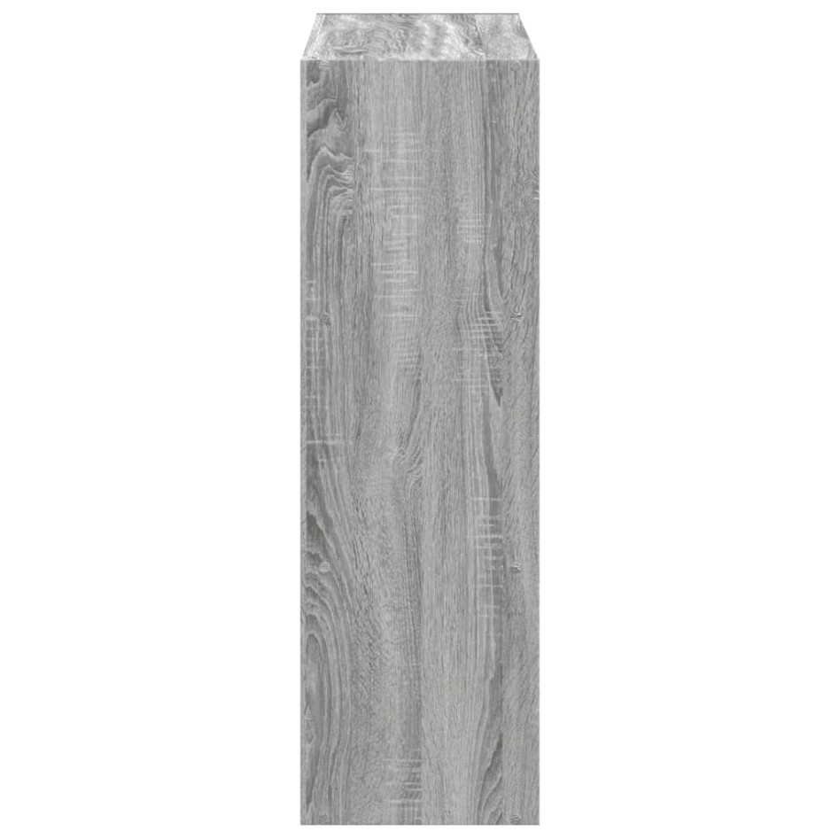 Estantería madera de ingeniería gris Sonoma 102x32x102