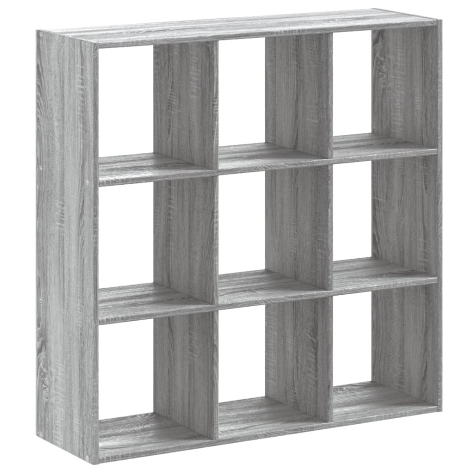 Estantería madera de ingeniería gris Sonoma 102x32x102