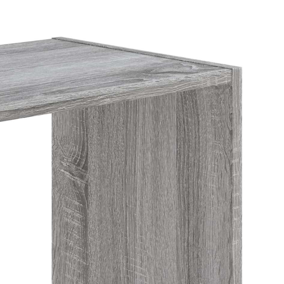 Estantería madera de ingeniería gris Sonoma 102x32x102