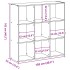 Estantería madera de ingeniería gris Sonoma 102x32x102