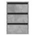 Cajonera de esquina madera ingeniería gris hormigón 40x41x58