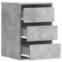 Cajonera de esquina madera ingeniería gris hormigón 40x41x58
