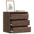 Cajonera de esquina madera ingeniería marrón roble 60x41x58
