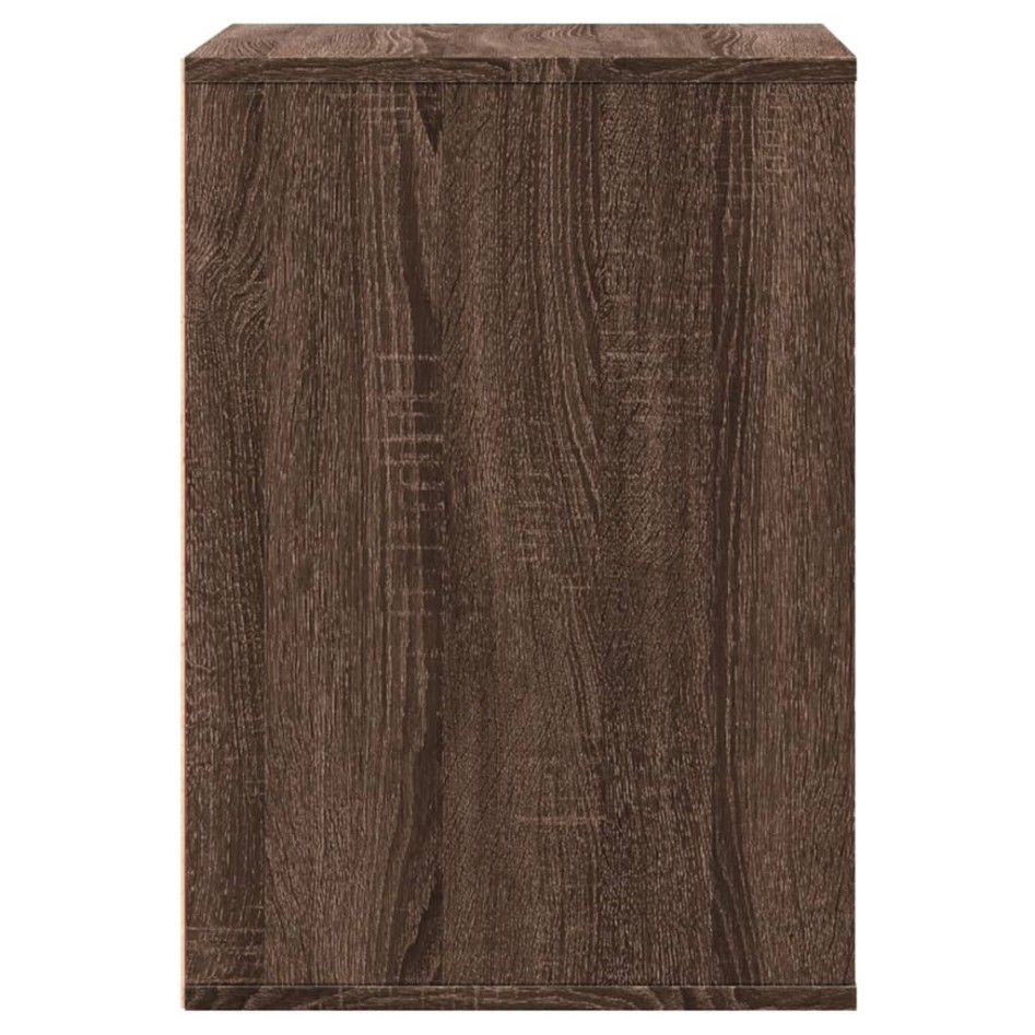 Cajonera de esquina madera ingeniería marrón roble 60x41x58