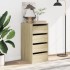 Cajonera de esquina madera ingeniería roble Sonoma 40x41x76