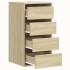Cajonera de esquina madera ingeniería roble Sonoma 40x41x76