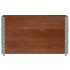 Collares de palets 3 uds madera maciza de pino marrón 100x50