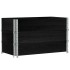 Collares de palets 3 uds madera maciza de pino negro 100x50
