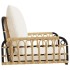 Silla columpio con cojines ratán sintético y acero 63x58x39
