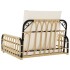Silla columpio con cojines ratán sintético y acero 63x58x39